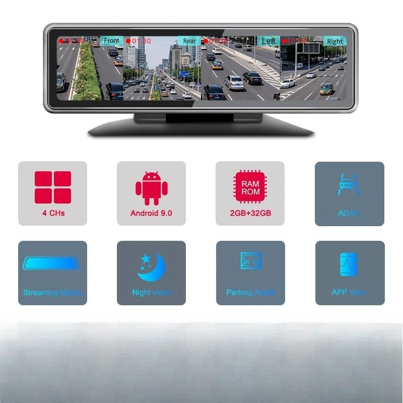 Navigation driving recorder 4 records simultaneous video Bluetooth voice remote monitoring