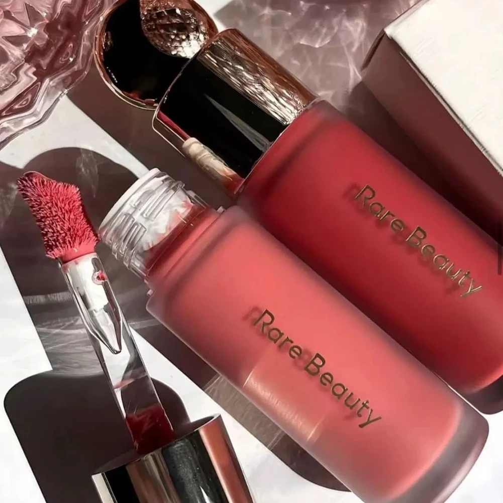 Colorete en polvo líquido mate de 11 colores, colorete en polvo de doble uso para labios y mejillas, baja saturación, maquillaje Facial hidratante Natural