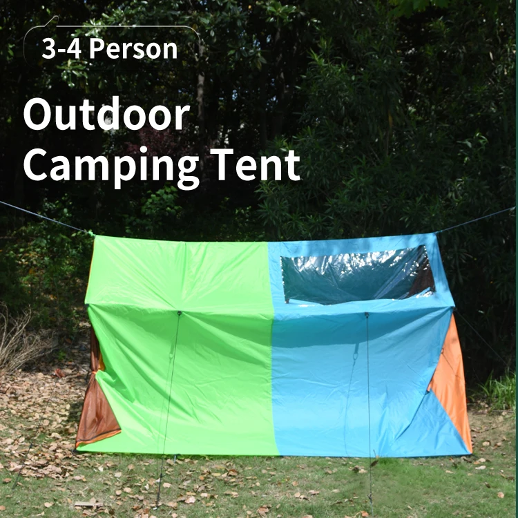 

Easy Setup Portable 3-4 Person UV Protection Family Hiking Travel Waterproof Windproof Tree Escape Camping Outdoor Tent