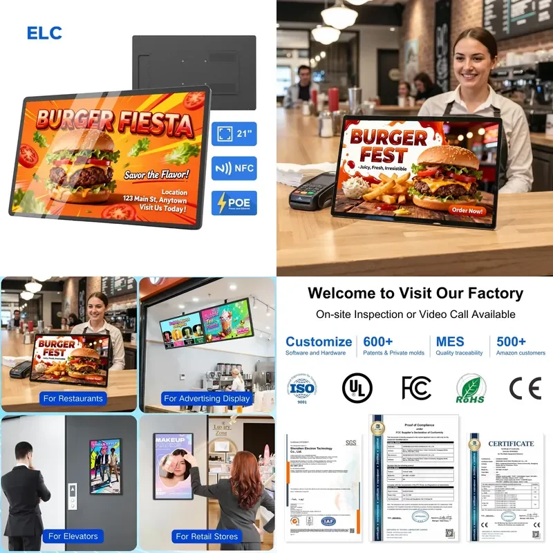 Elevate your brand visibility with the WF2185T 21 inch LCD advertising display, designed for businesses seeking a versatile