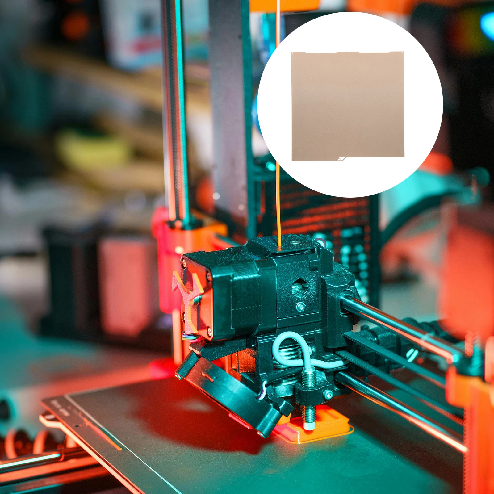 

Double Sided Textured Pei Spring Steel Build Plate Heated Bed Surface Flexible Print Bed Compatible 3D Printer Accessories