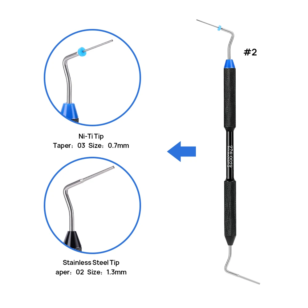 AZDENT Dental Endo Buchanan Hand Plugger Fill Instrument pionowe urządzenie ciśnieniowe Niti Tip Fill obturacja stomatologia narzędzia