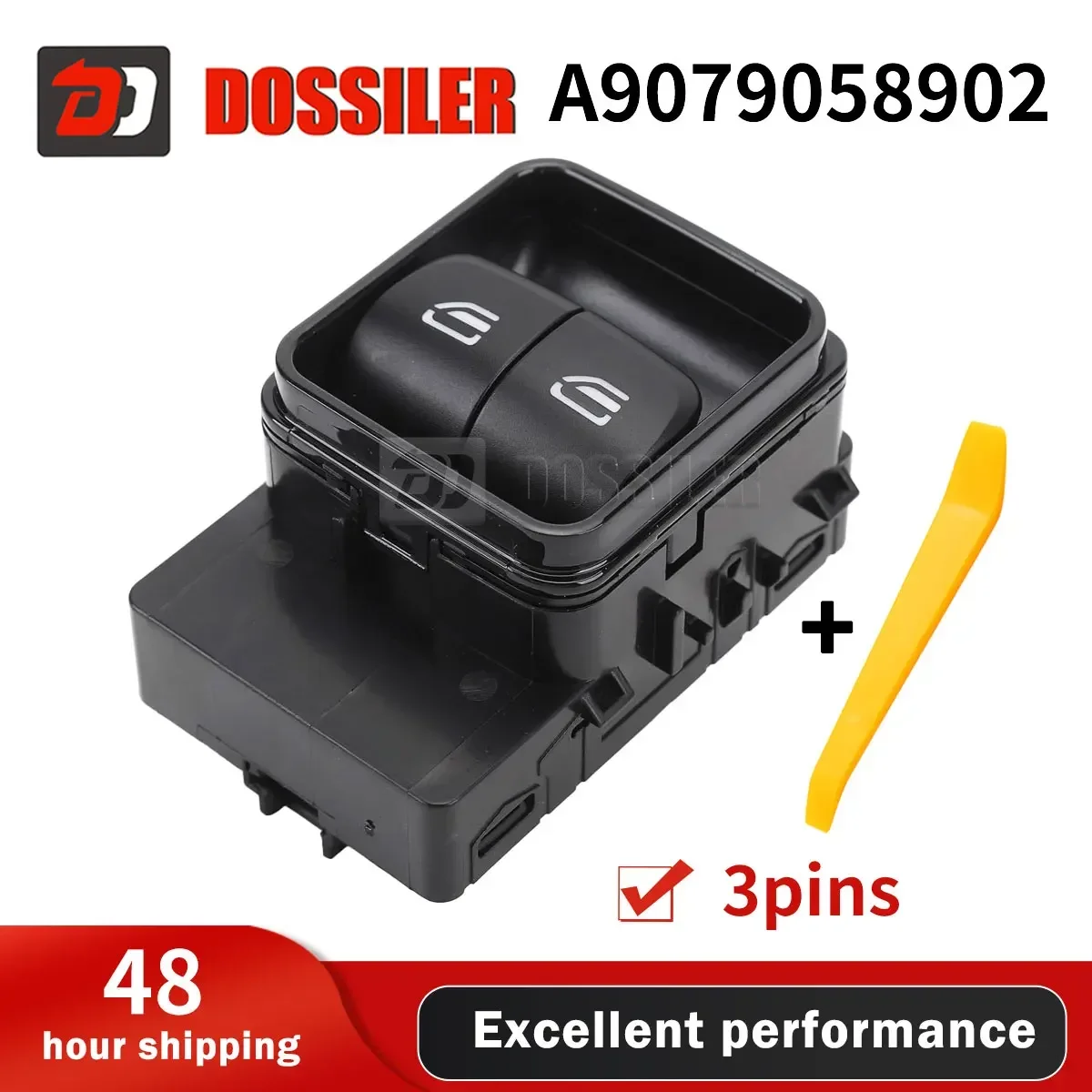 

A9079058902 Dossiler For Mercedes-Benz A Class Sprinter 3.5T Van 907 910 Power Master Window Switch Passenger Button A9079058902