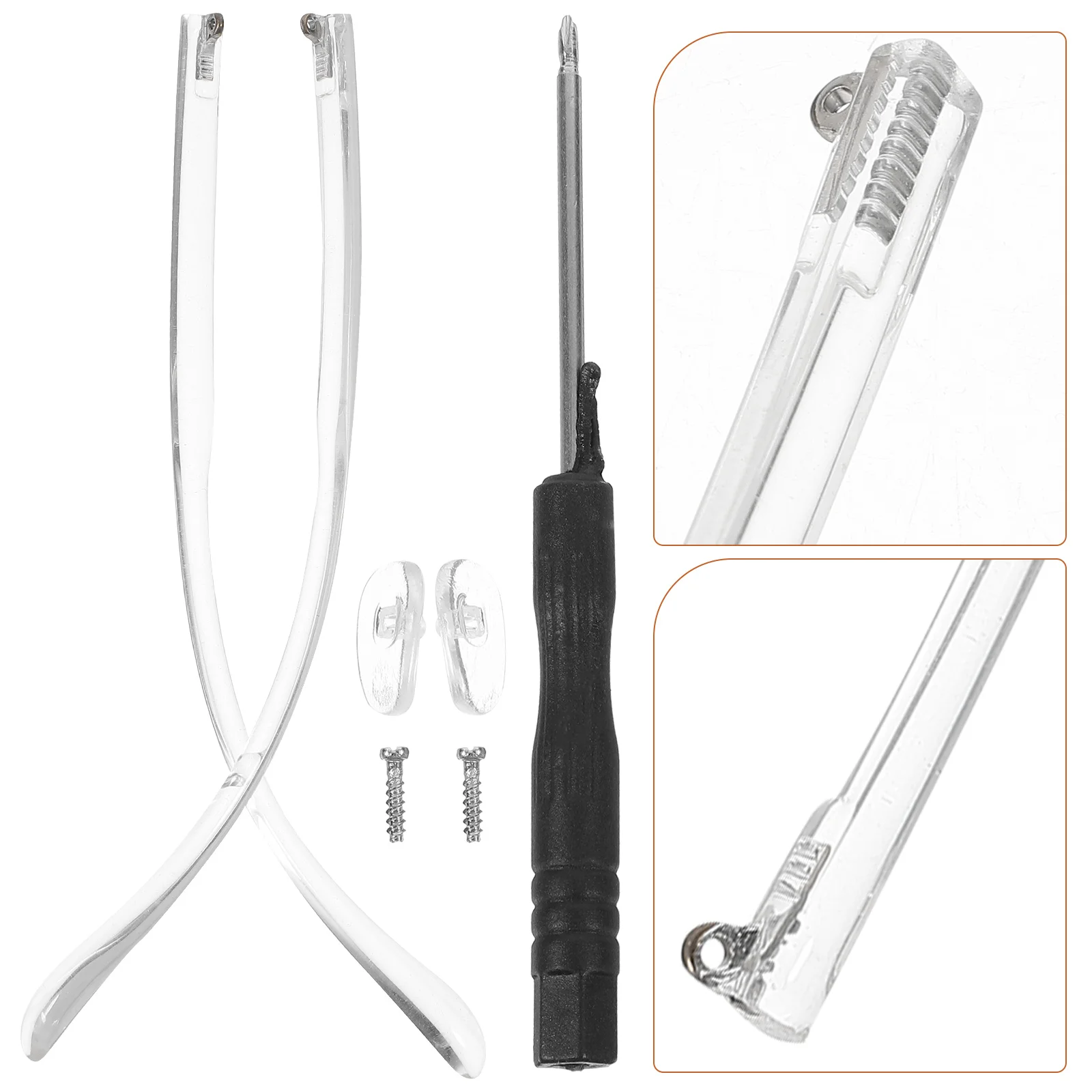 

1 Pair Universal Glasses Arm Legs Replacement Eyeglasses Temple Accessories Comfort Ear Pressure Relief Anti-Slip Electroplating