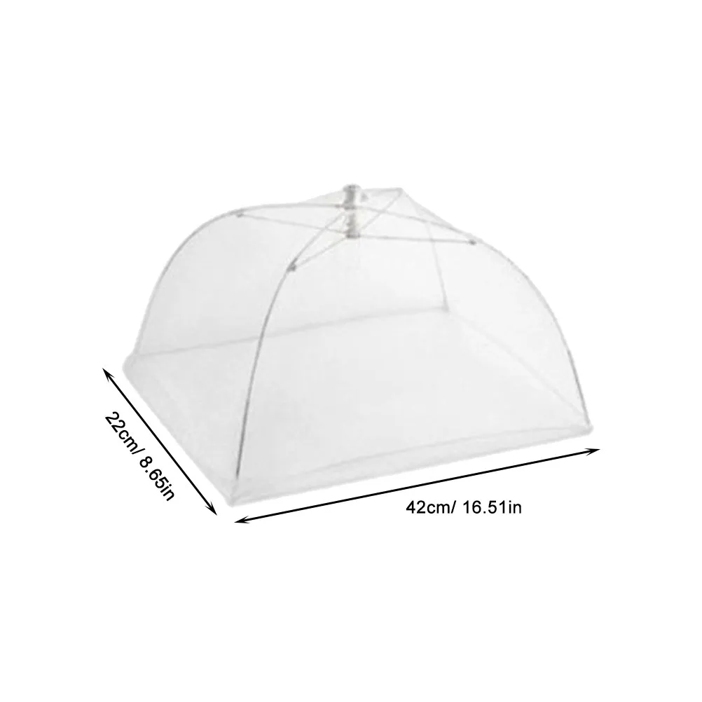 6Pcs Large Pop-Up Mesh Food Cover Tent Umbrella Bug Screen Protector for Outdoor Bbq Picnic Camping Food Shield