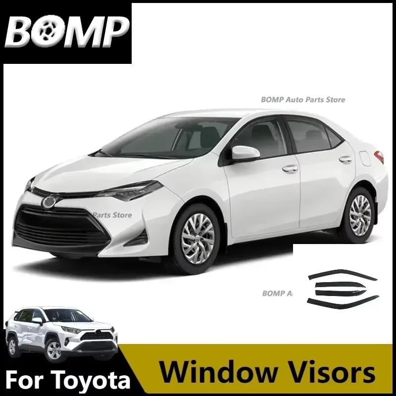Nuevo Protector Climático para Toyota Corolla 2014 2015 2016 2017 2018, Juego de Visores para Ventanas de Coche, Impermeables, Contra Lluvia y Sol, Accesorios