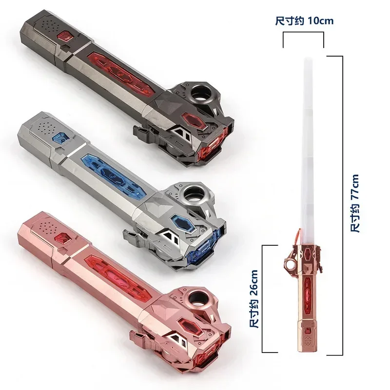 Cool Kleurrijke Lichtgevende Lightsaber Speelgoed 70 Cm Intrekbare Gecombineerde Roterende Decompressie Speelgoed Lightsaber Kinderen Volwassen Speelgoed