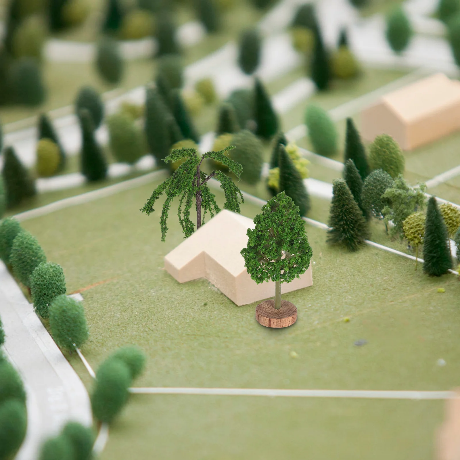 

5Pcs Miniature Landscape Trees Plastic Simulated Indoor Decor Small Fake Bonsai Plant Scenery DIY Office Shelf Decoration