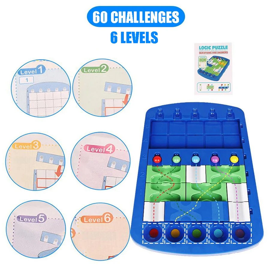 IQ ปริศนาเส้นทางตรรกะลูกปัดการ - Board Game Race Track บทวิจารณ์และราคา