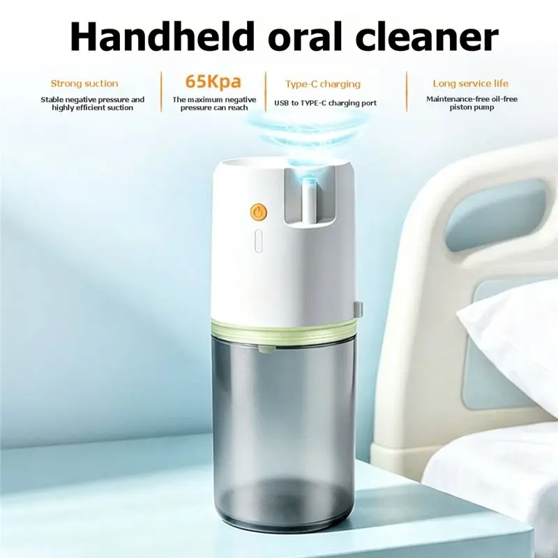 ABGP-For Oral For Oral Cleaning,Suctioning Residual Fluid 300Ml Handheld Electric Suction Device 3 Levels 5 L/Min Upgraded Green