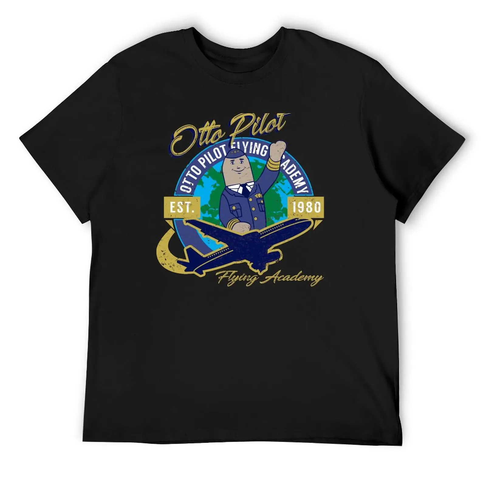 

Otto Pilot Flying Academy T-Shirt customs plus size clothes baggy shirts boys animal print mens t shirt
