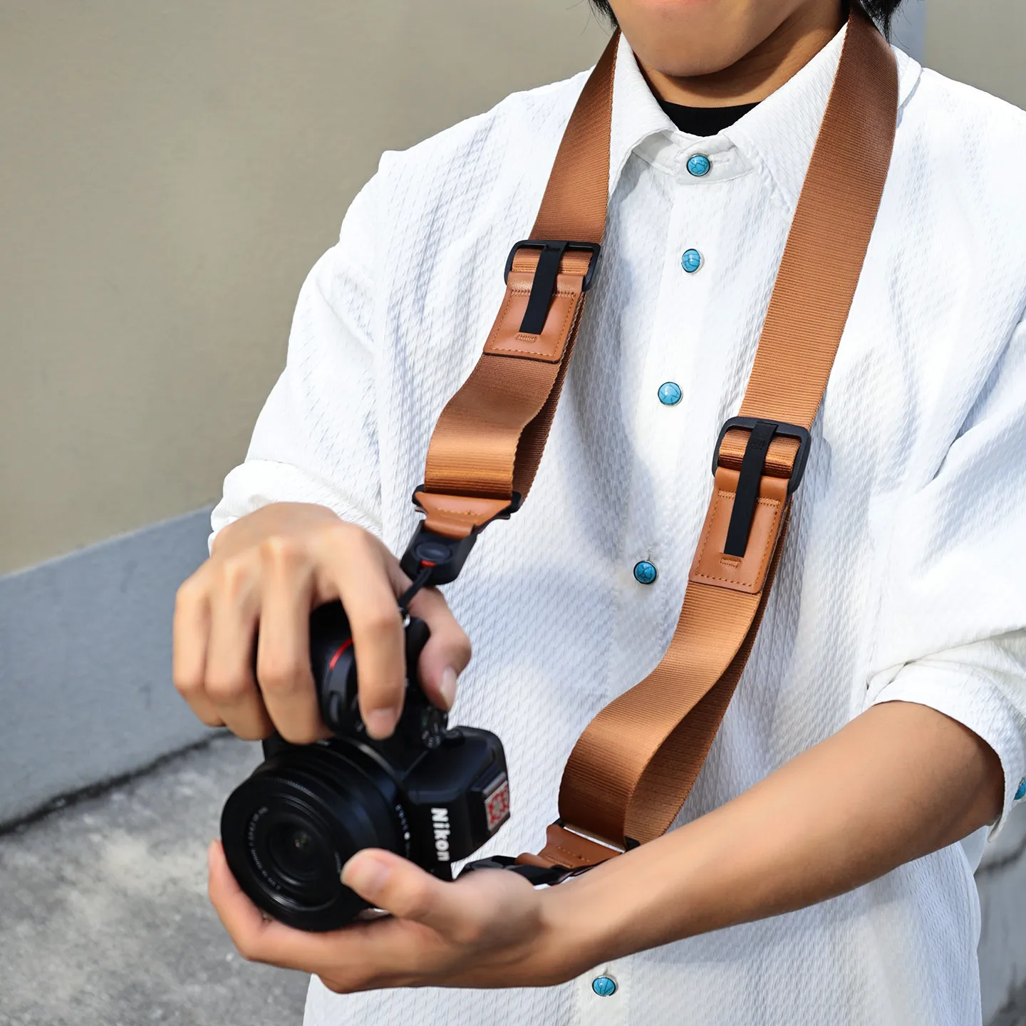 

Quick Release Camera Strap Cross Body Shoulder Belt for Canon Fuji DSLR Mirrorless Adjustable Comfortable Anti-slip Anchor Link