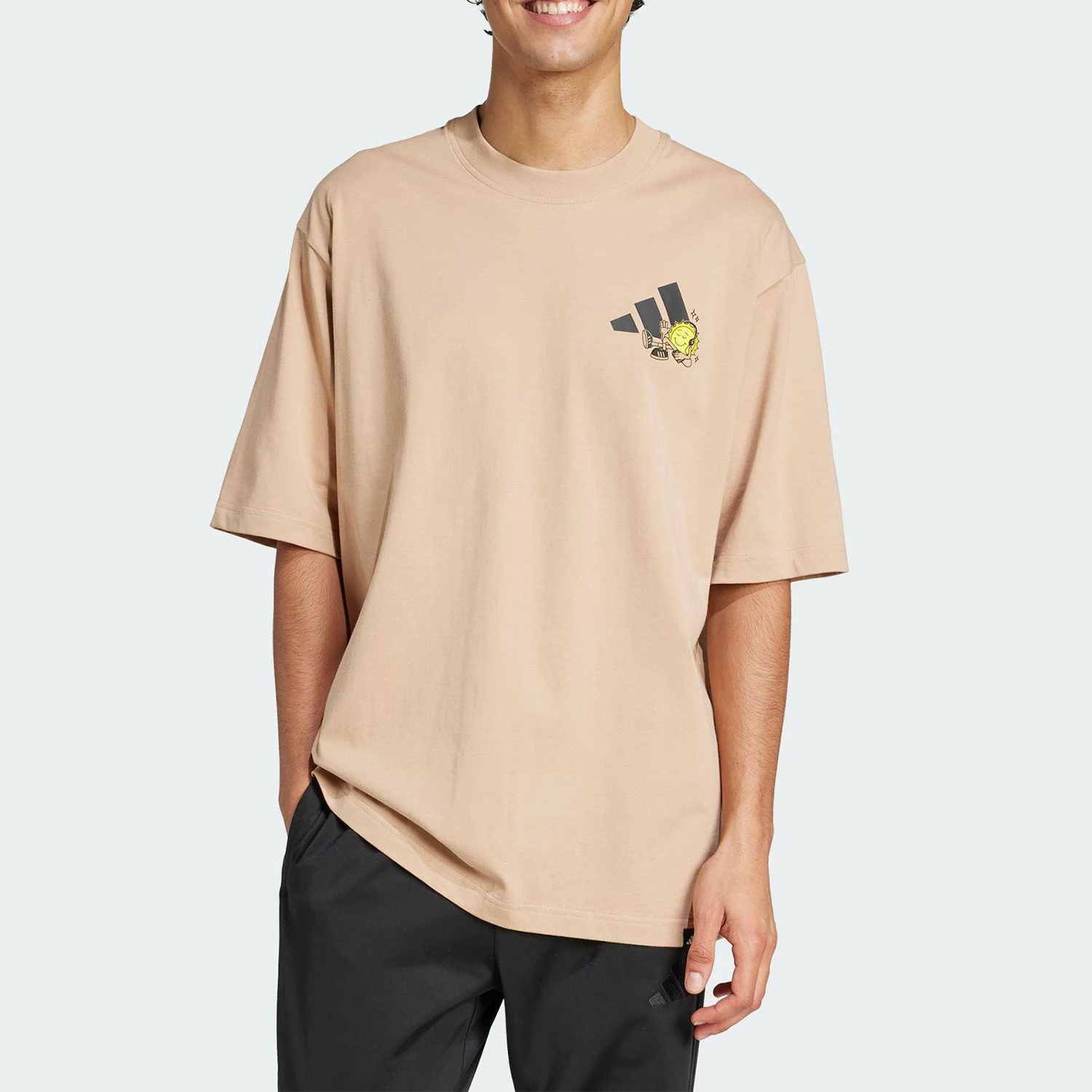 

Adidas genuine Summer Men's Loose Mesh T-Shirt JZ3259