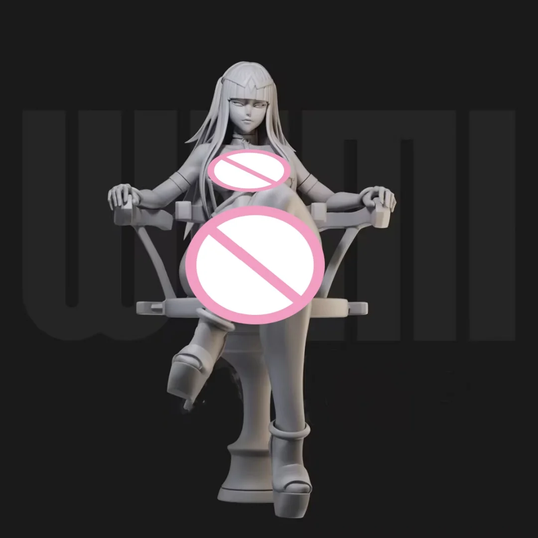 

1/24 Scale Resin Figure Assemble Model Kit Flame heraldic witch Unassembled Unpainted 3D printing toy