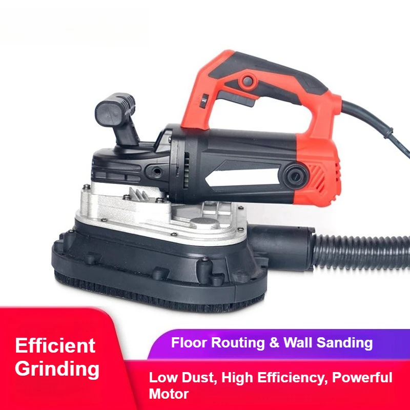 New Upgrade 3-Head Grinder Dust-Free Epoxy Floor Cement Concrete Polishing Machine Handheld Floor Renovation Tool
