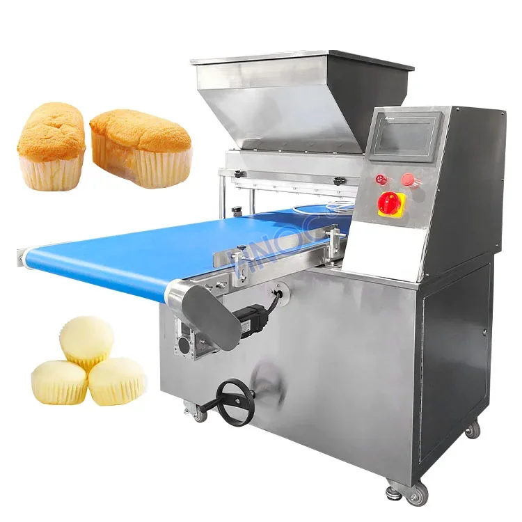 Pequeno Depositante De Produção De Muffin Automático Faça A Máquina, Equipamento De Cozimento, Copa Esponja Bolo Batter Fill