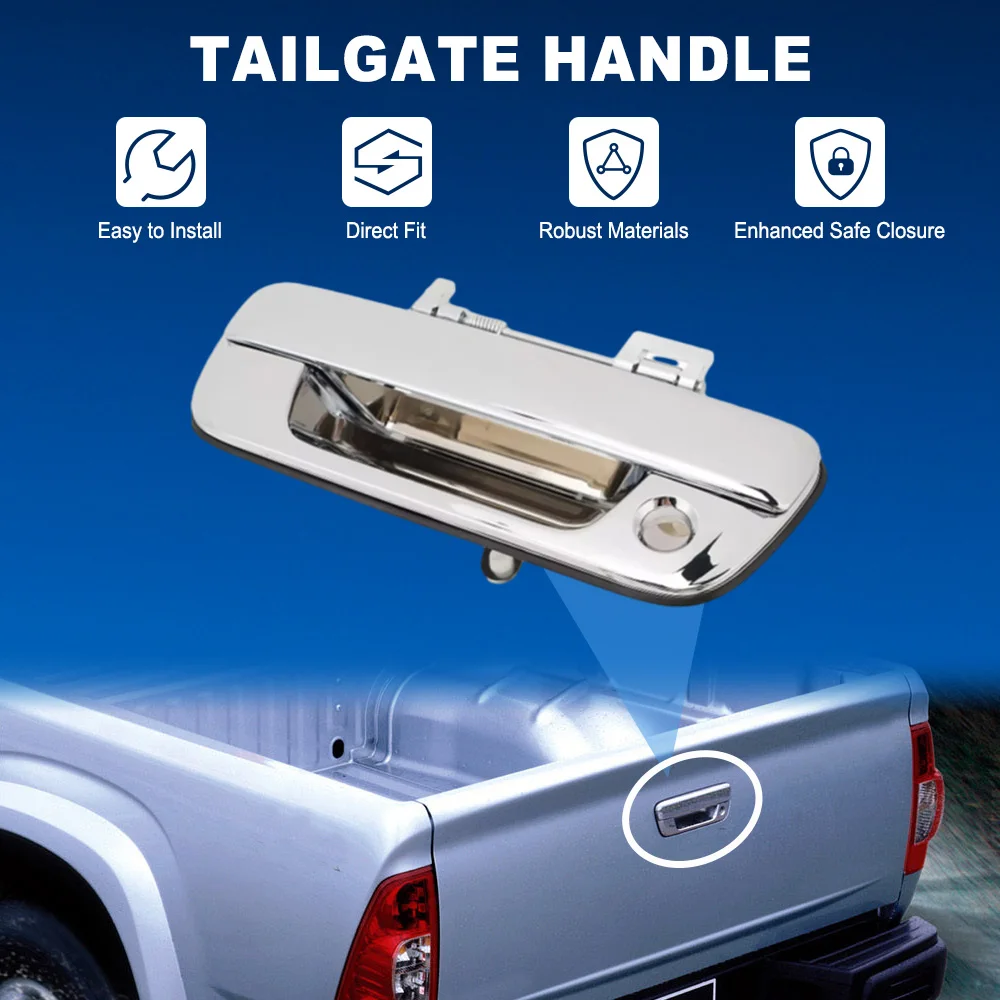 

Car Rear Door Tailgate Handle Chrome 8-25801998-0 For Isuzu D-Max 2002-2011 Holden Colorado RC 2008-2012 Replacement LHD