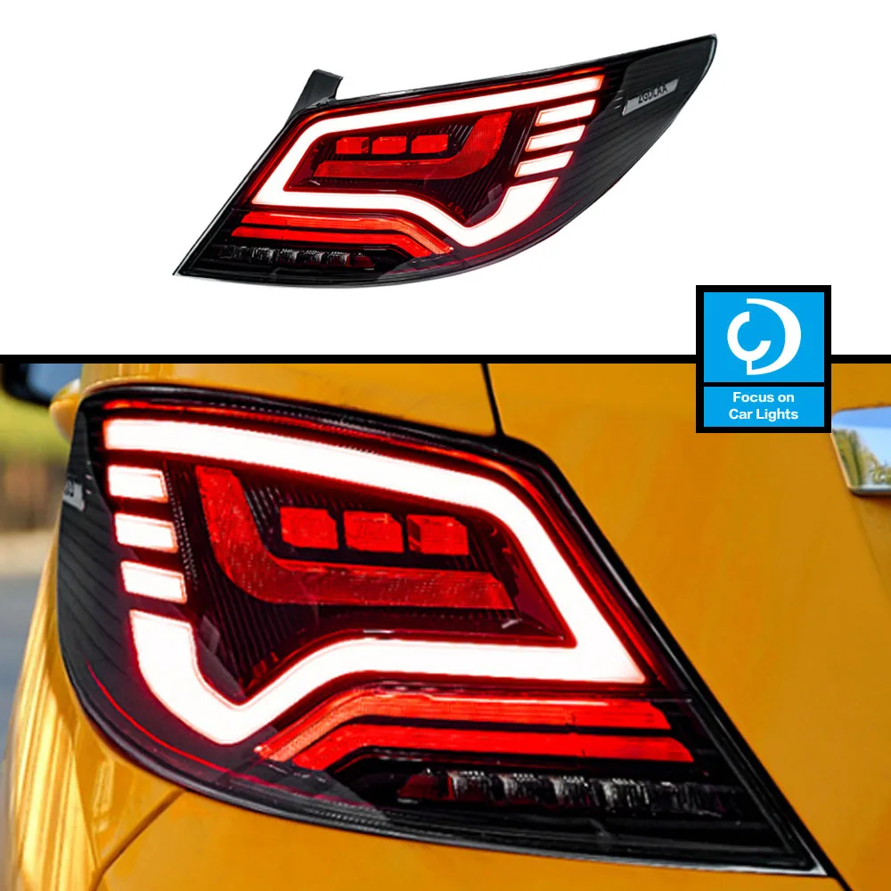 AKD Tail Lights for Hyundai Verna LED Rearlight 2010-2013 GTS Design Rear Lamp DRL Signal Brake Reverse Auto Accessories 2PCS