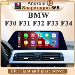 STWEI Android 13 New Blue Light Anti Glare Blade Screen Suitable For BMW 3Series 4Seires F30 F31 F32 F33 F34 F36 Car Multimedia