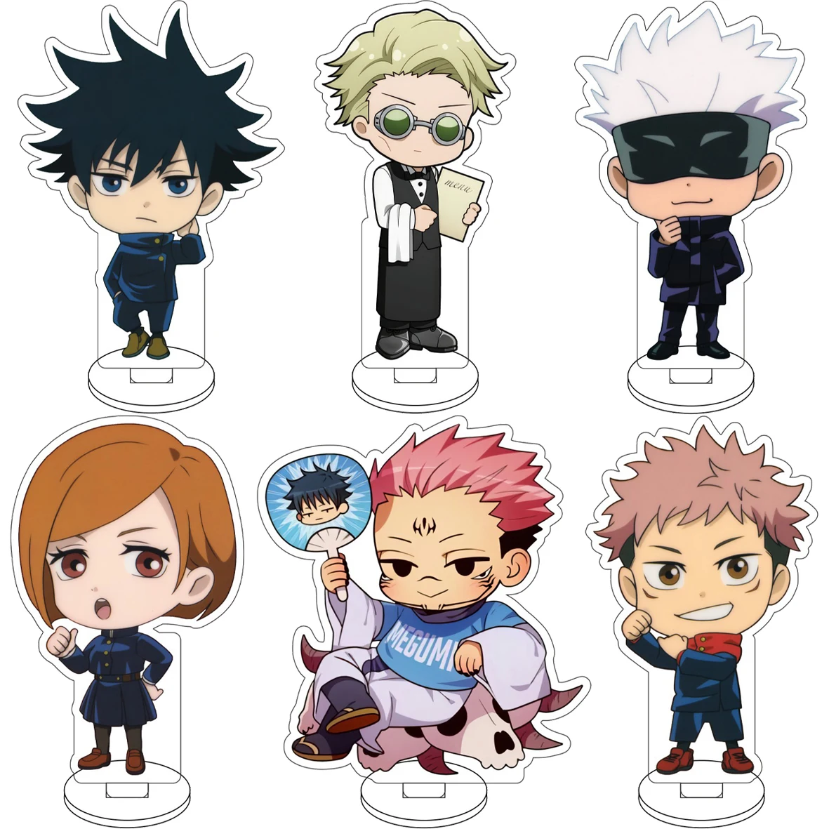 

10CM Anime ‌Jujutsu Kaisen Cos Gojo Satoru Itadori Yuji Fushiguro Megumi Ryomen Sukuna Figure Acrylic Stand Cute Gifts Ornaments