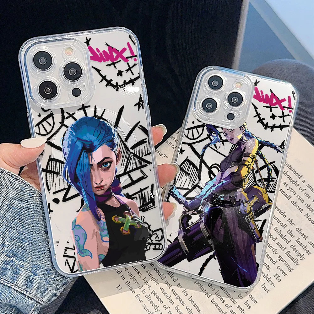 Hot Game A-Arcanes J-Jinx Magnetic Phone Case for Samsung Galaxy S25 S24 S23 S22 S21 S20 FE Edge Plus Ultra 5G Soft Clear Cover