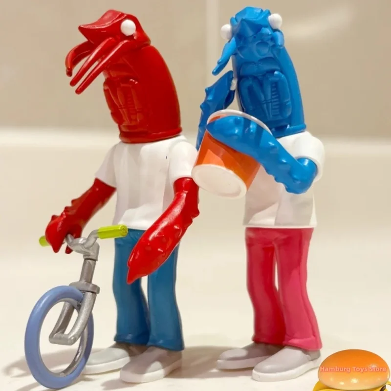 

Оригинальные японские фигурки раков в капсулах гачапон, набор модных украшений для стола, разные стили