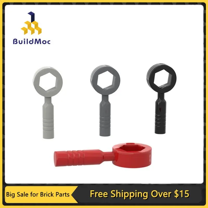 10Pcs MOC Parts 604552 55300 6246d Tool Wrench / Spanner Brick Building Block Particle DIY Kid Brain Game Toy Birthday Gift