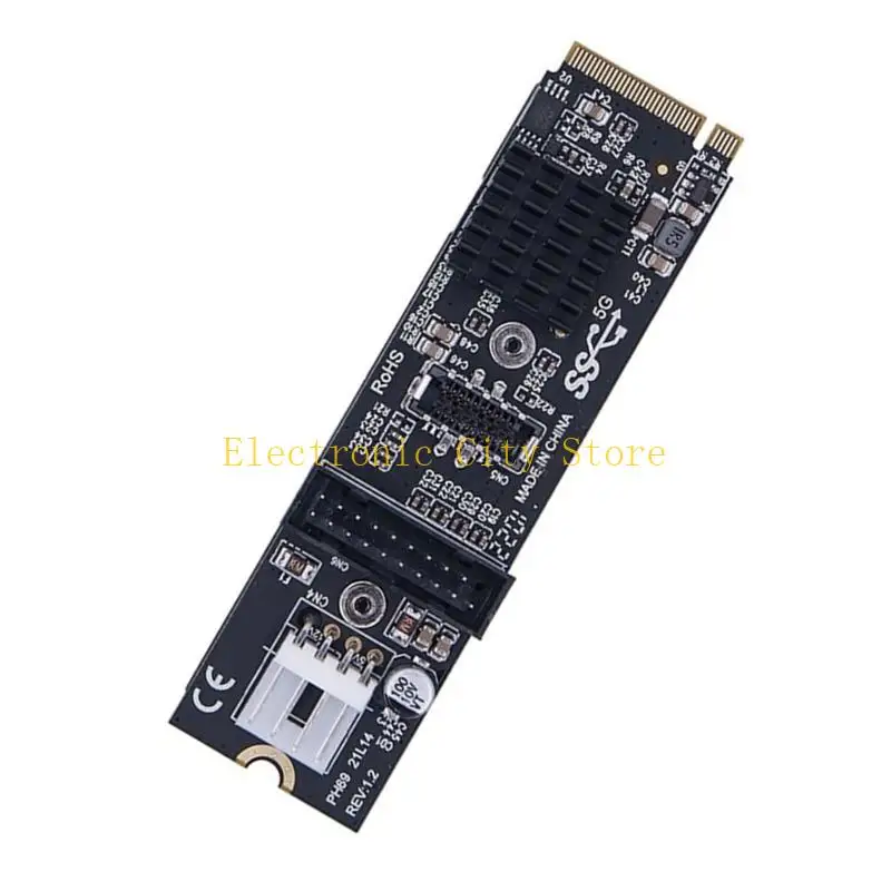Play Play USB3.0 بطاقة تمديد لـ M.2 SSDs توفر سرعة 10 جيجابت في الثانية محسّنة لجهاز متعددة استخدم HU8D