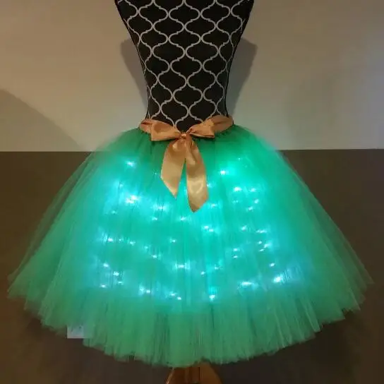 Led Light Tutu Skirt Women Nightclub DJ Dance Stage luminescent New