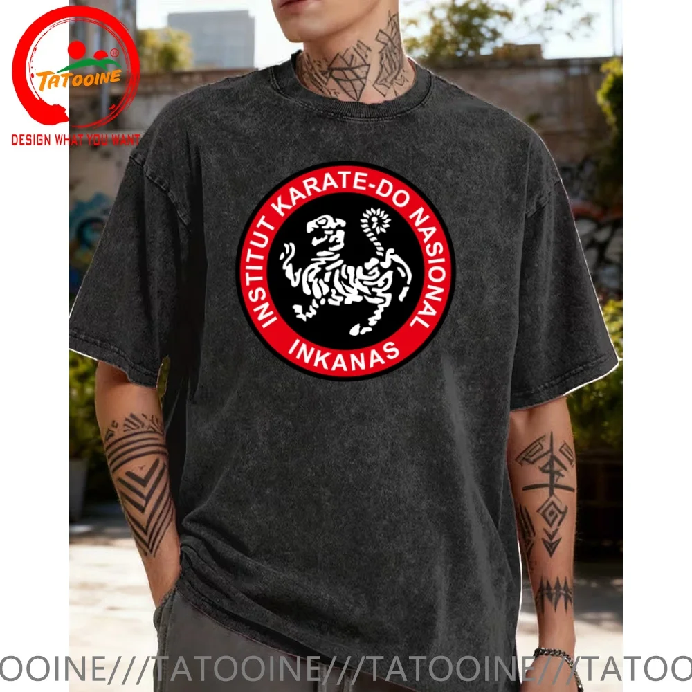 Funny Design Shotokan INKANAS Institut Karate  Shirt Men Fashion Trendy Casual Clothing Stylish Tops Tee Shirt Leisure Tshirt Me