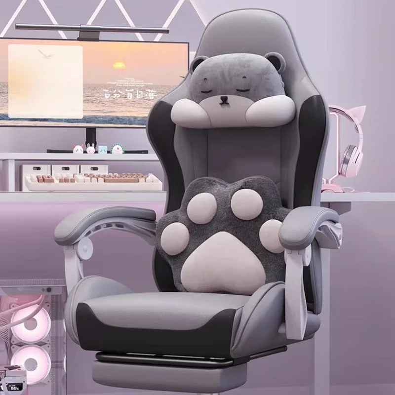 Cadeira nórdica para jogos e-sports, moderna, confortável, para longos períodos sentado, para quarto, computador, móveis ergonômicos, fyoF