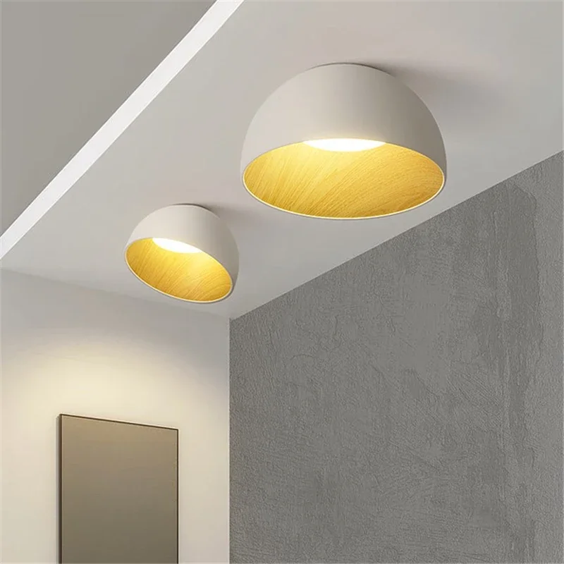 Modern LED Ceiling Lights Nordic Creative Inclined Bowl Shaped Ceiling Lamp Luxury Bedroom Living Room Kitchen Light Fixtures