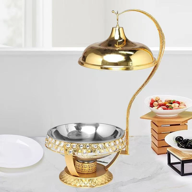 Stainless steel buffet stove Household hotel buffet stove Visual alcohol heating Commercial 201 hot dish