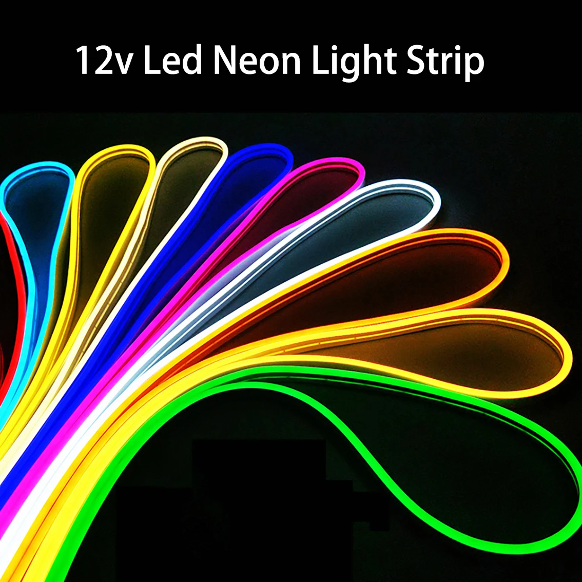 Flexible Neon LED Strip Light 12V SMD 2835 120LEDs/M Rope Tube Waterproof 2.5cm Cutting For DIY Neon Sign Home Decoration