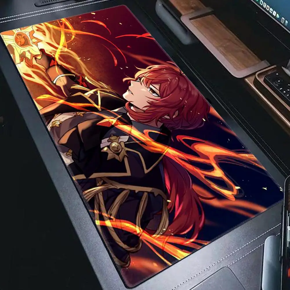 

Diluc Ragnvindr Genshin Impact Anime Large Mouse Pad Game PlayMat Creative Desk Mat Office Mousepad