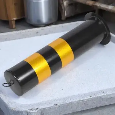 Stainless Steel Safety Bollard Post with Reflective Film for Driveway Security Parking Barrier Traffic Warning Column