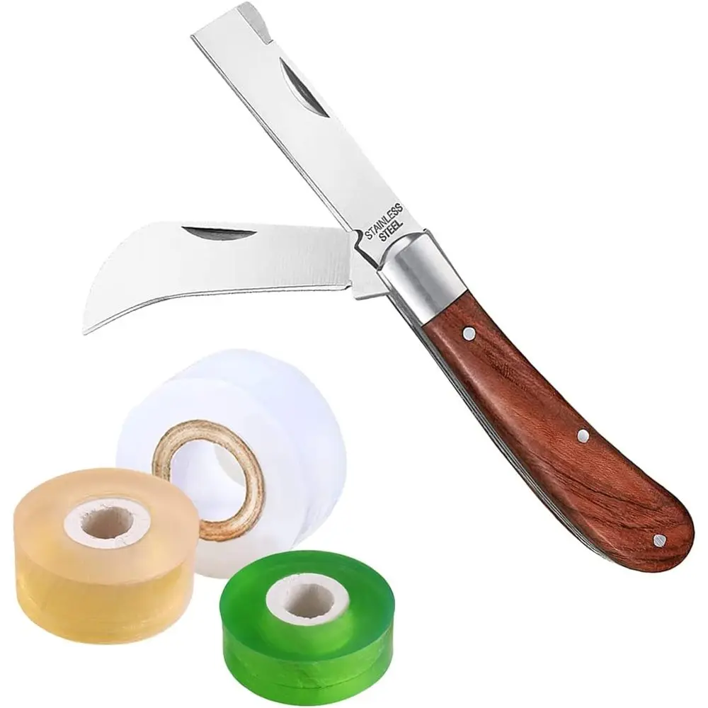 

Double Blade Pruning Shears with 3-Roll Grating Tape for Flexible Fruit Tree Maintenance