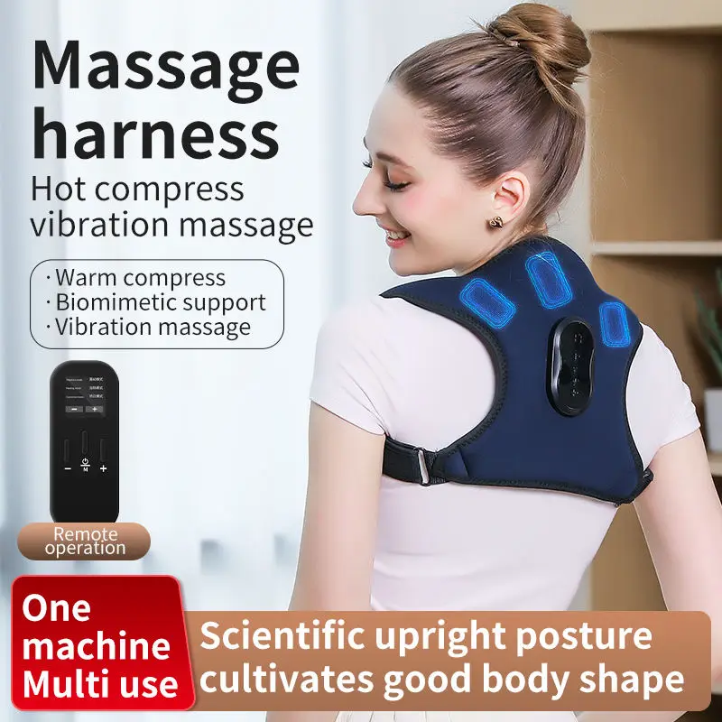 Adjustable Upper Brace Breathable Back Support Straightener Shoulder Massager Back Strap Posture Corrector Neck Shoulder