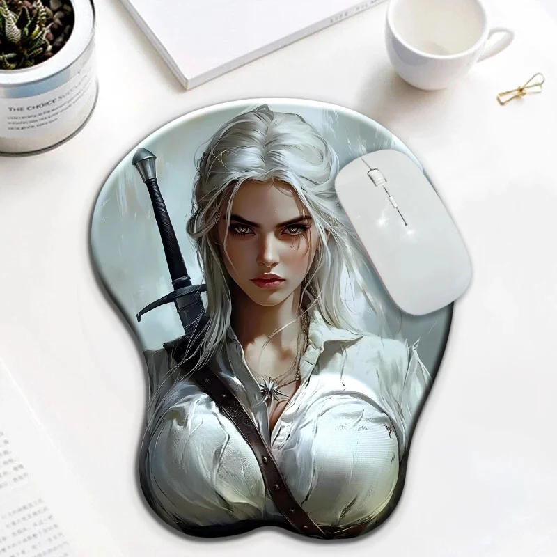 European and American style vampire hunter ergonomic wrist rest 3D soft and smooth silicone mouse pad