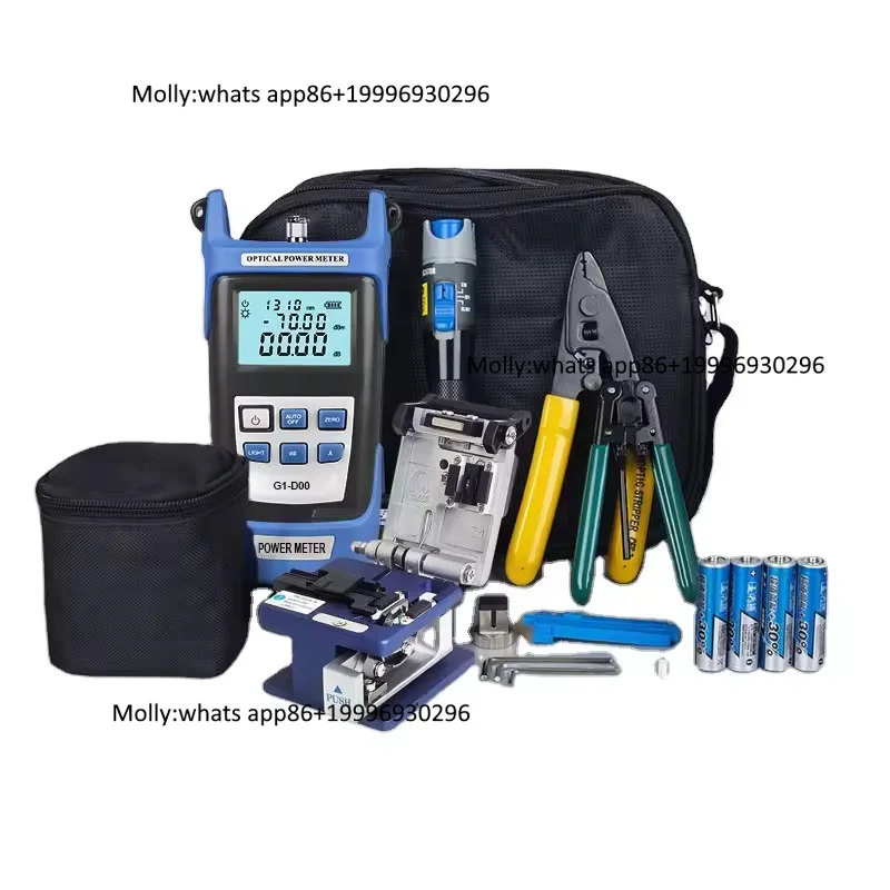 Wholesale Cheap Ftth Fiber Optic Cable Cutter KIT VFL Fiber Cleaver OPM Optical Power Meter FTTH Fiber Optic Tool Kit