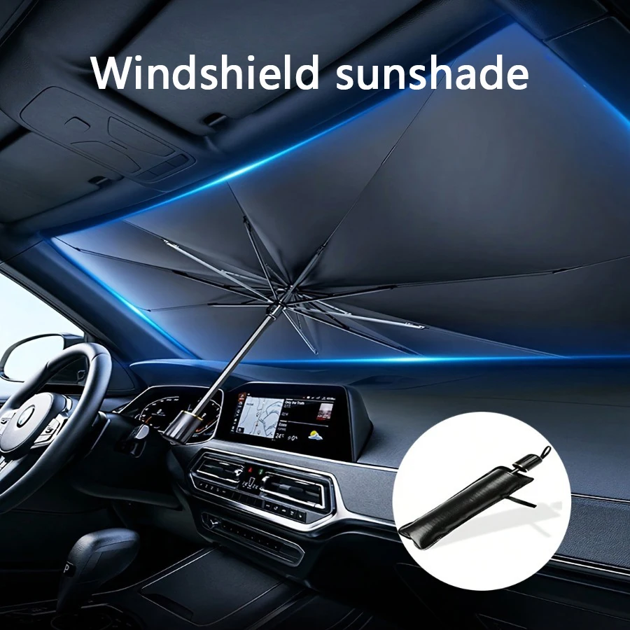 

Summer car sunshade windshield shading anti-ultraviolet insulation retractable folding car curtain insulation umbrella