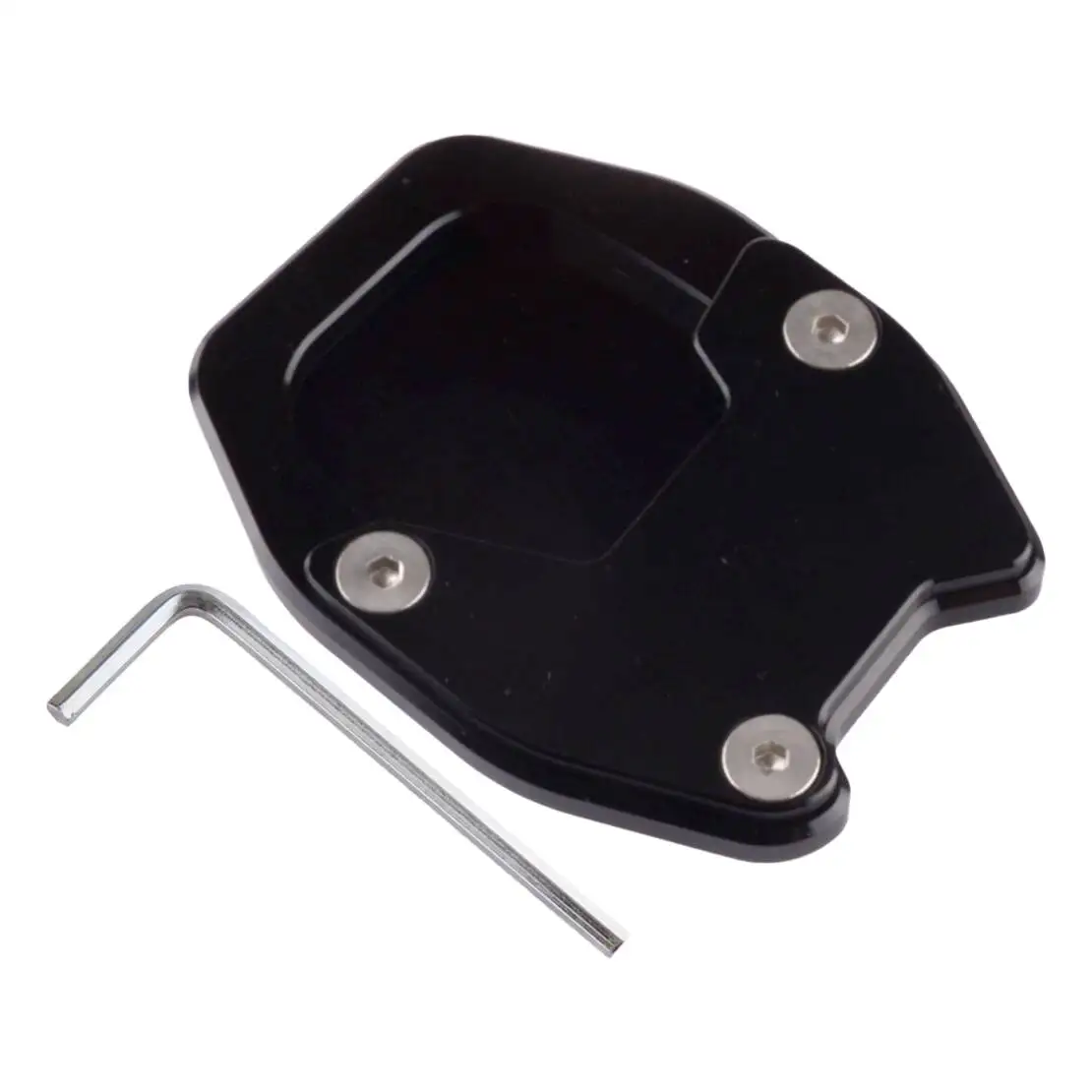 Black Motorcycle Foot Side Stand Enlarge Plate Kickstand Extension Pad Fit for Honda X-ADV750 NC750X 2021-2024