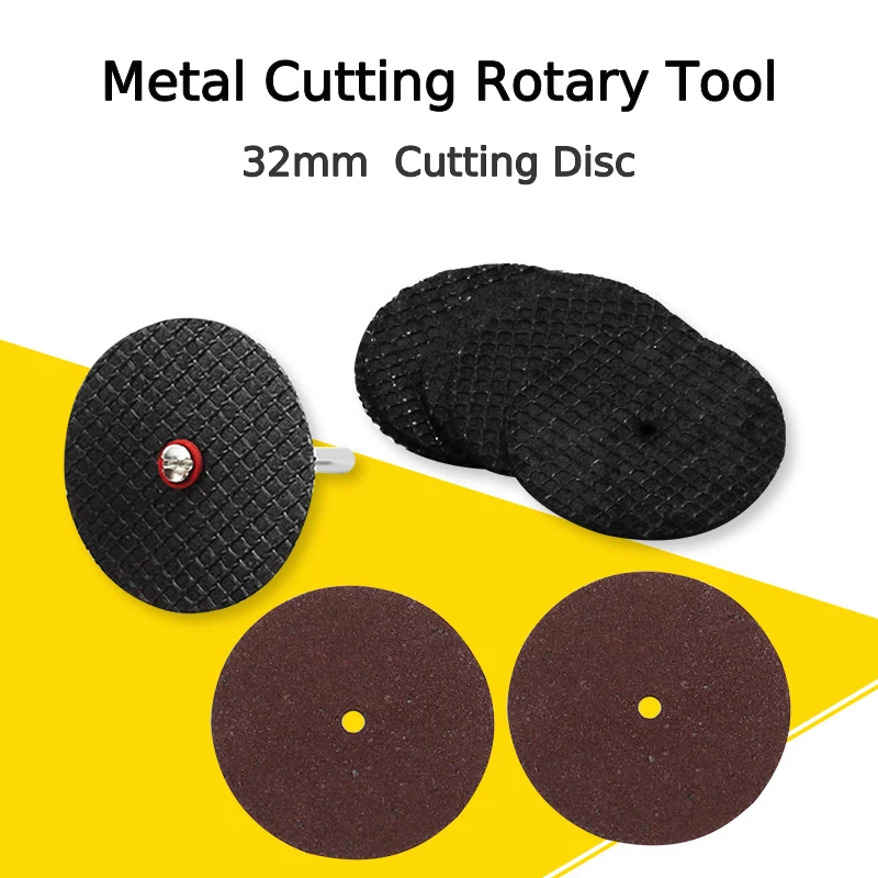 Abrasive Cutting Disc 32mm With Mandrels Grinding For Dremel Accesories Metal Cutting Rotary Tool Saw Blades