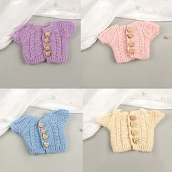 Mini Knitted Sweater for 20CM Dolls Fashion Casual Doll Sweater DIY Handmade Clothes DIY Dress Up Doll Accessories