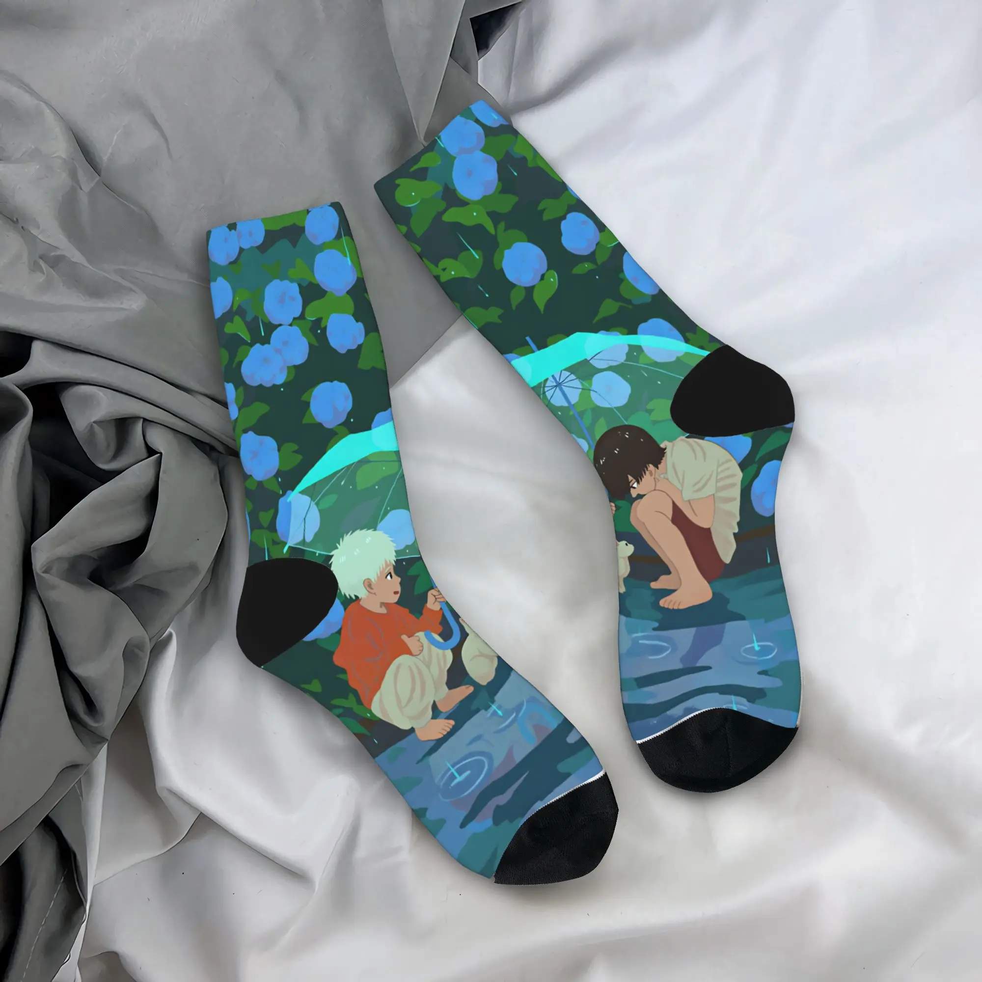 Hikaru Died Socks  Anti Skid Stockings Men Warm Soft Running Sports Socks Winter Vintage Graphic Socks