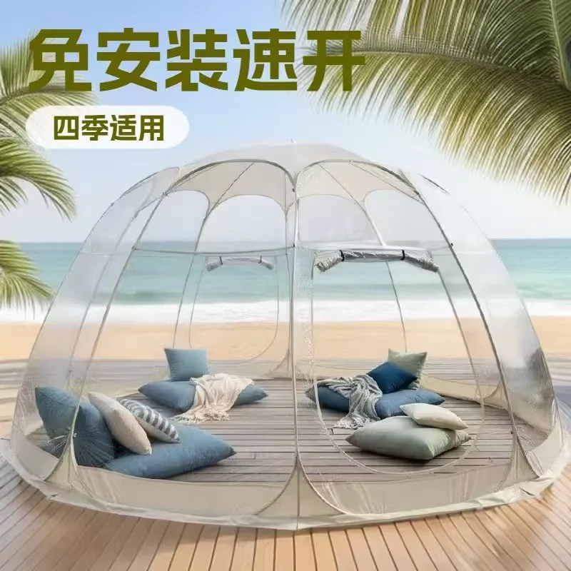 

Transparent PVC Starry Sky Tent Free Construction Quick Open Camping Transparent Tent Outdoor Tent