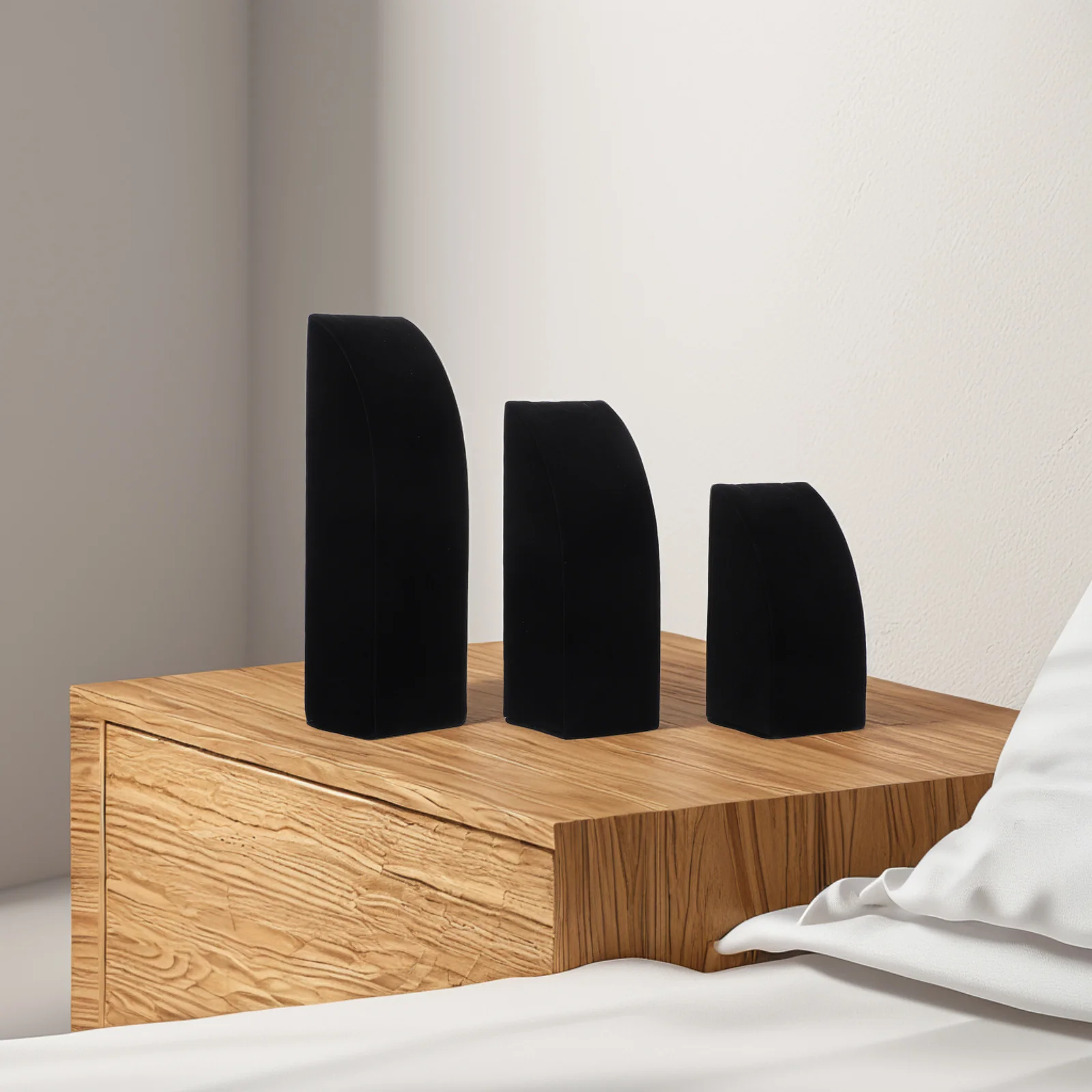 

3pcs Necklace Stand Display Jewelry Vertical Stand For Home Shop Jewelry Display Rack Earring Holder Bust Easel Storage