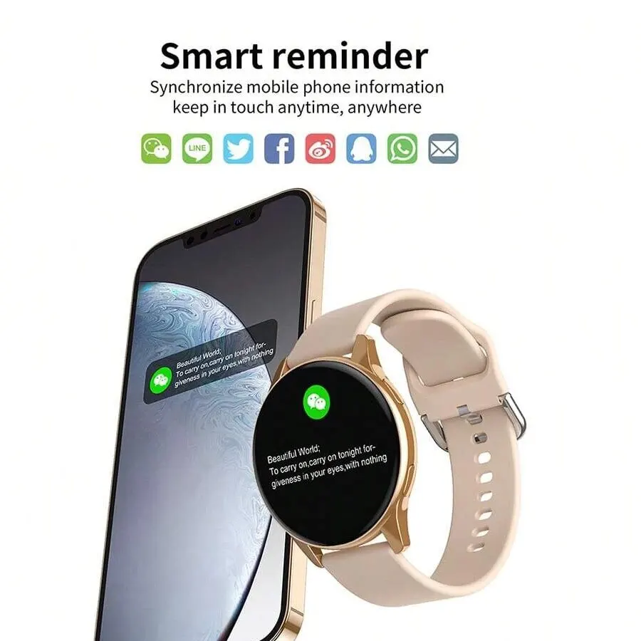 Smartwatch, Wireless Calling/Dialing, Multi-Sport Mode, Message Alert View, Customized Wallpaper, Fitness Monitor, Compatible Wi