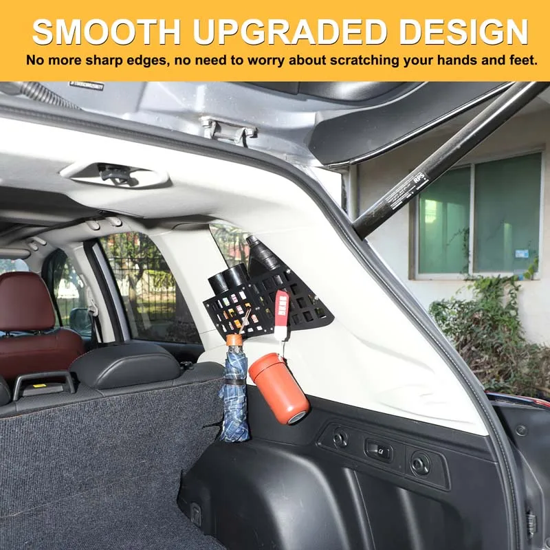 

Для Subaru Forester 2019-2024: Алюминиевая багажная полка на боковое окно, органайзер для хранения на заднем окне автомобиля, аксессуары для интерьера