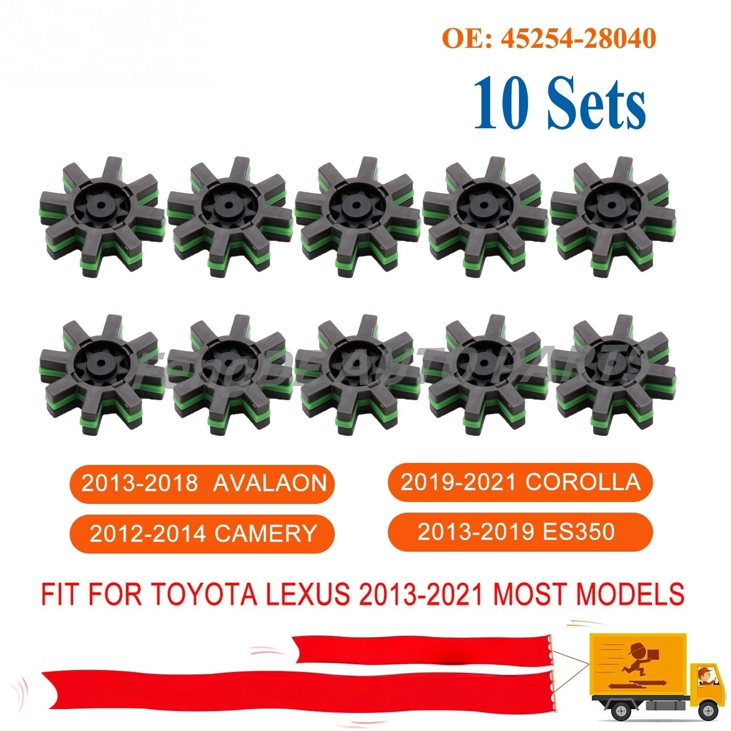 

10 комплектов амортизаторов для валов электрического рулевого двигателя для Toyota Lexus 45254-28040 4525428040